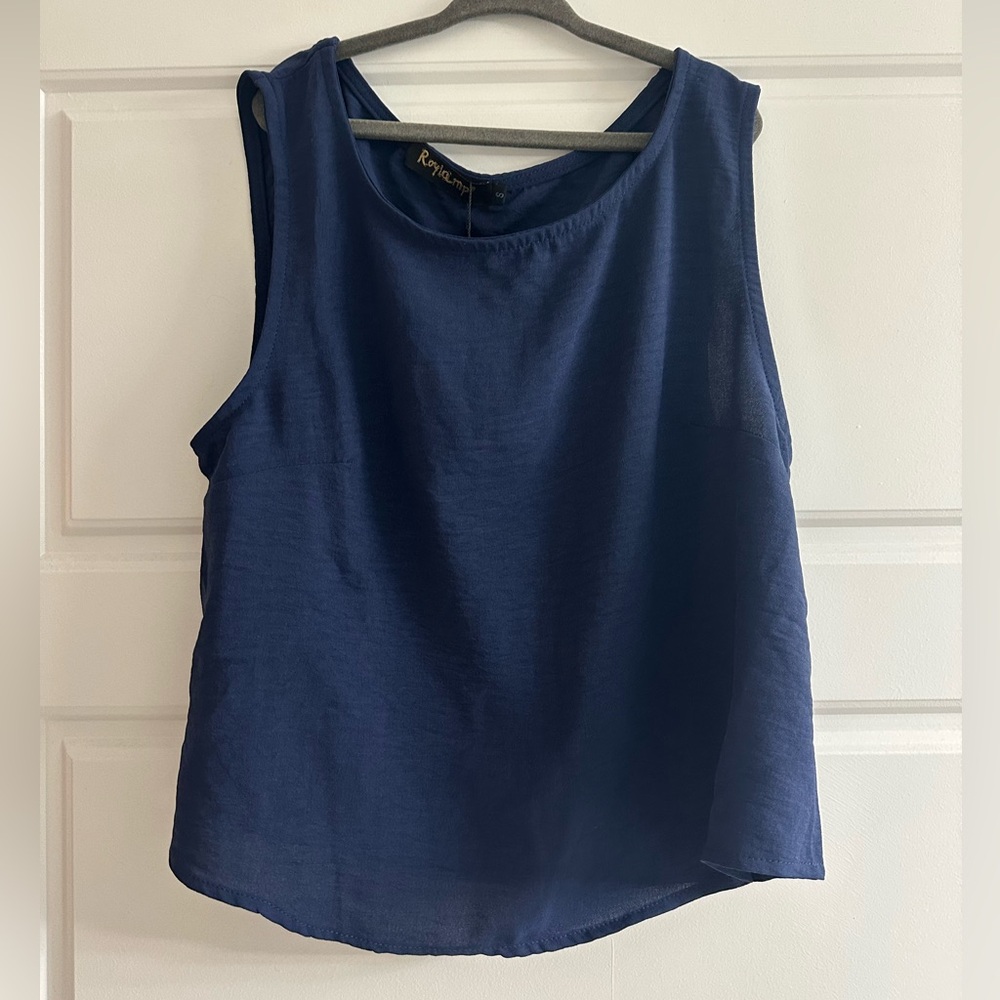 Roylamp Navy Blue Tank Top